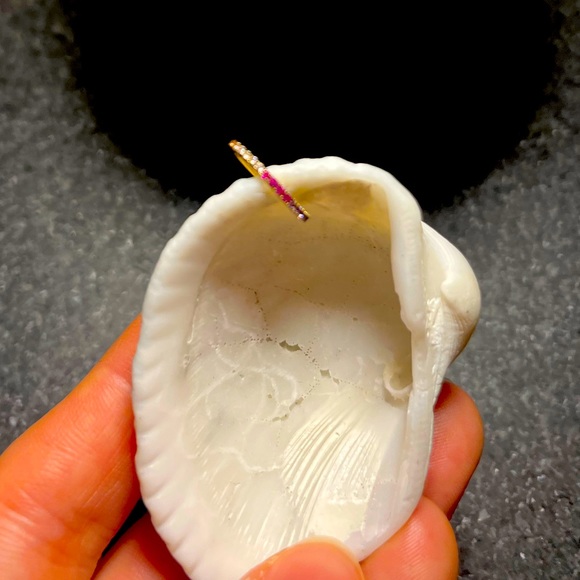 Rainbow stones gold plated ear cuff - Picture 3 of 5